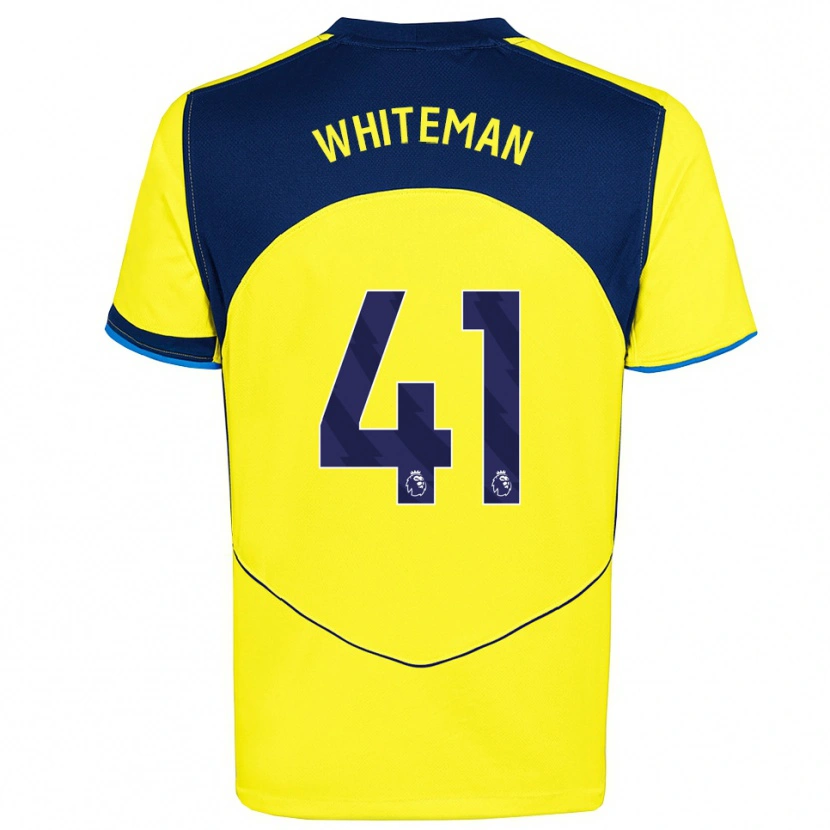Danxen Kinder Alfie Whiteman #41 Gelb Marineblau Ausweichtrikot Trikot 2025/26 T-Shirt