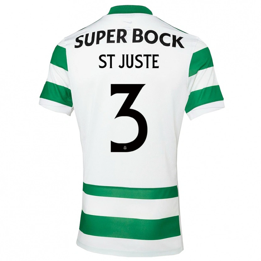 Danxen Herren Jeremiah St. Juste #3 Grün Weiß Heimtrikot Trikot 2025/26 T-Shirt