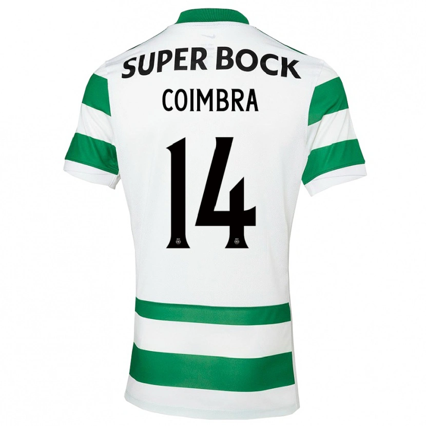 Danxen Herren Telmo Coimbra #14 Grün Weiß Heimtrikot Trikot 2025/26 T-Shirt