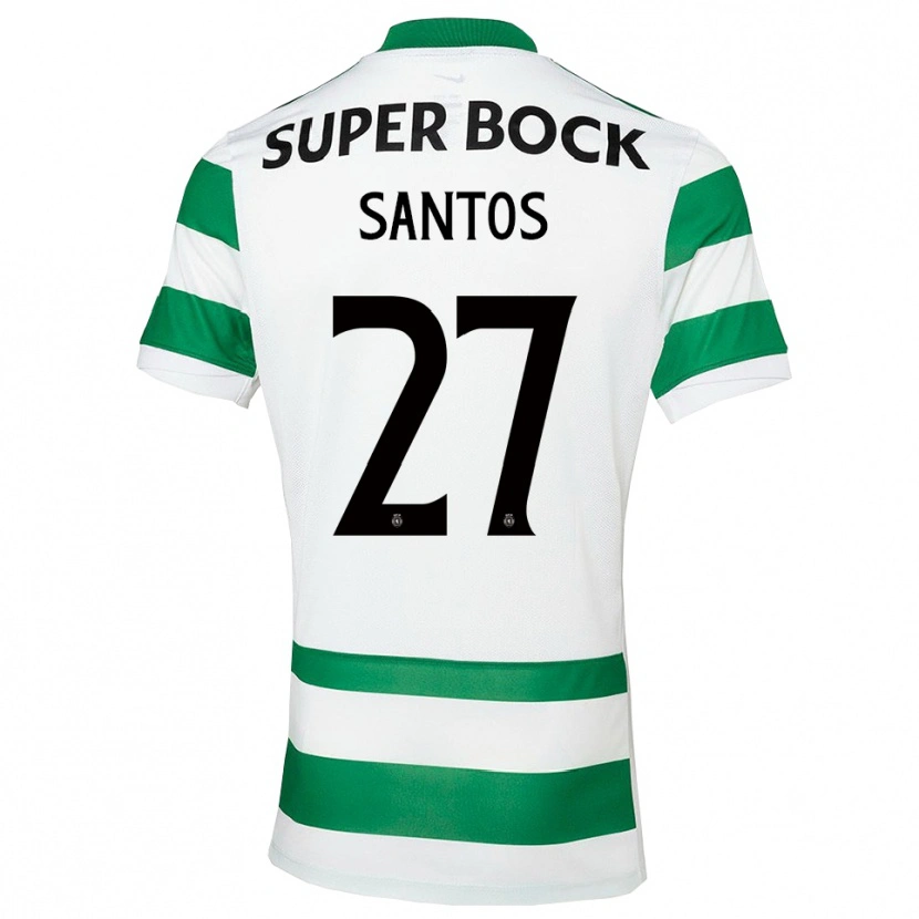 Danxen Herren Alisson Santos #27 Grün Weiß Heimtrikot Trikot 2025/26 T-Shirt