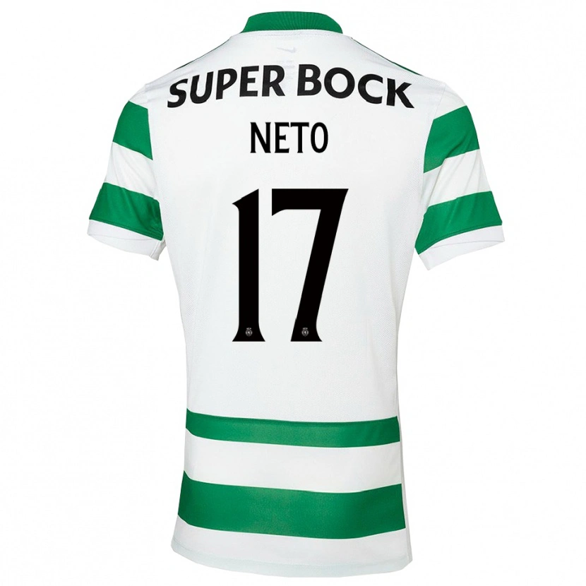 Danxen Herren Cláudia Neto #17 Grün Weiß Heimtrikot Trikot 2025/26 T-Shirt