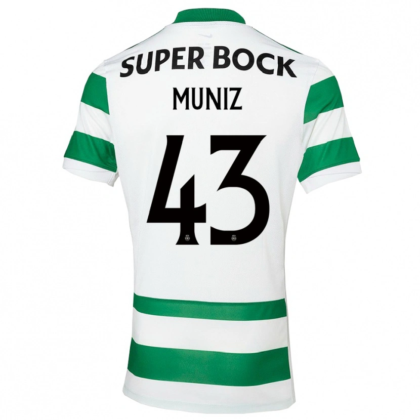 Danxen Herren João Muniz #43 Grün Weiß Heimtrikot Trikot 2025/26 T-Shirt