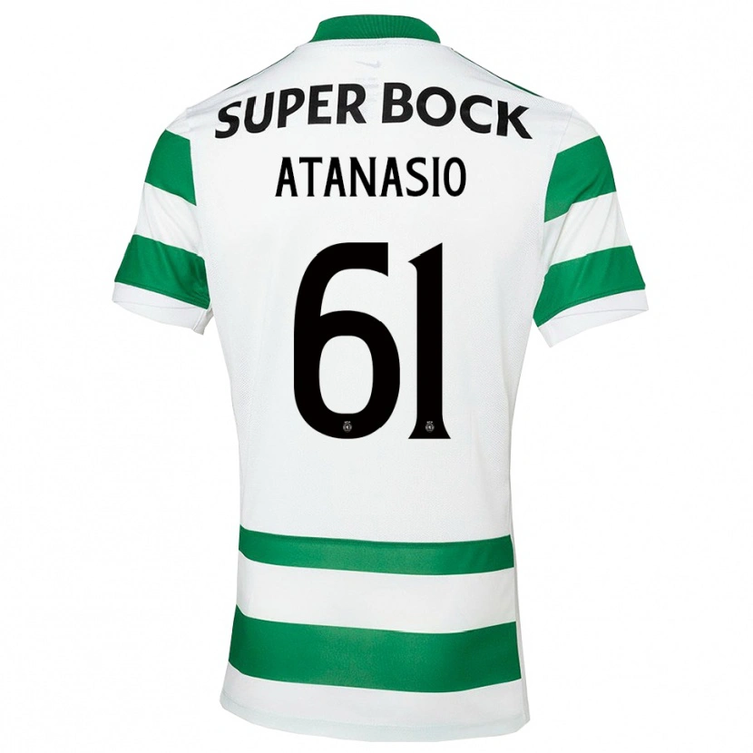 Danxen Herren Atanásio #61 Grün Weiß Heimtrikot Trikot 2025/26 T-Shirt