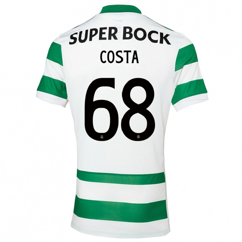 Danxen Herren Daniel Costa #68 Grün Weiß Heimtrikot Trikot 2025/26 T-Shirt