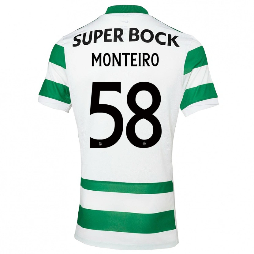 Danxen Herren David Monteiro #58 Grün Weiß Heimtrikot Trikot 2025/26 T-Shirt