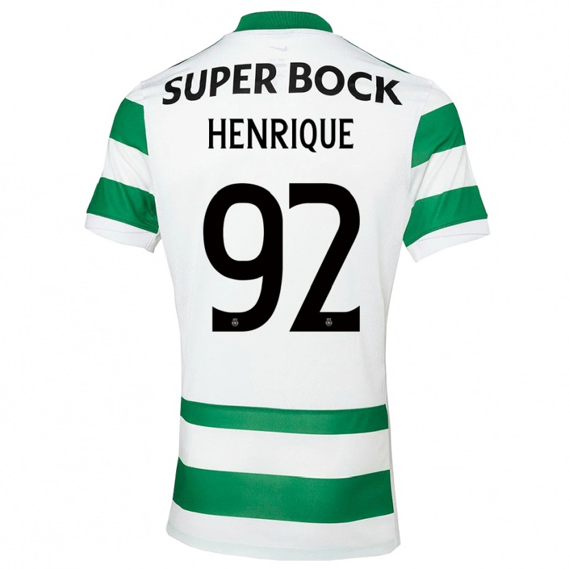 Danxen Herren Eduardo Henrique #92 Grün Weiß Heimtrikot Trikot 2025/26 T-Shirt