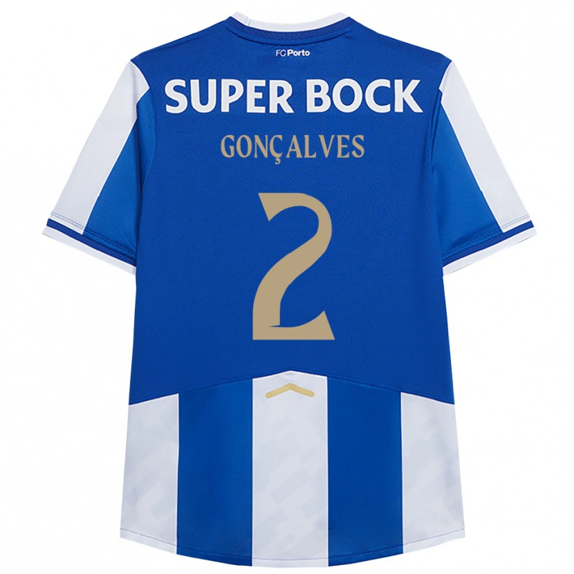 Danxen Herren Ema Gonçalves #2 Blau Weiß Heimtrikot Trikot 2025/26 T-Shirt