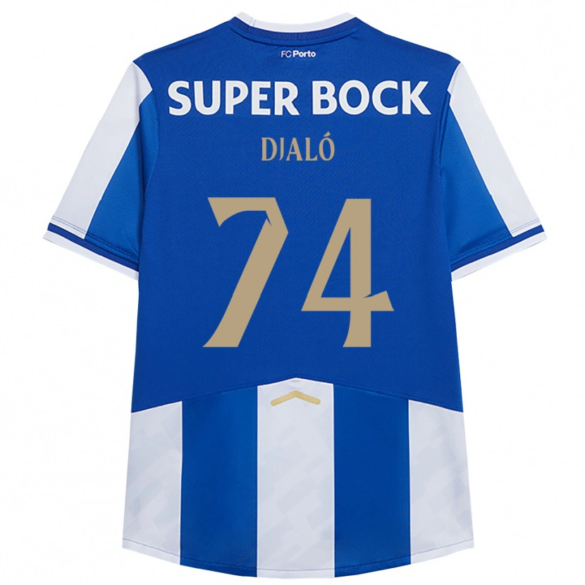 Danxen Herren Ussumane Djaló #74 Blau Weiß Heimtrikot Trikot 2025/26 T-Shirt