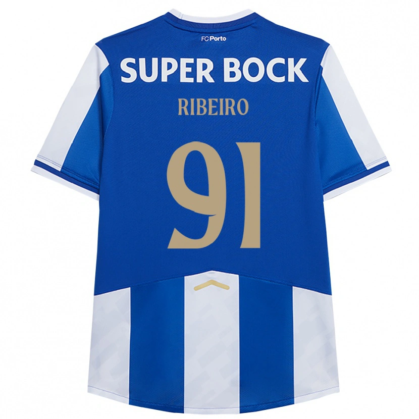 Danxen Herren Gonçalo Ribeiro #91 Blau Weiß Heimtrikot Trikot 2025/26 T-Shirt