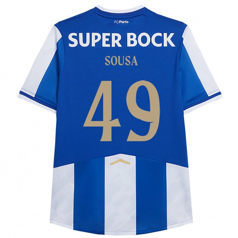 Danxen Herren Gonçalo Sousa #49 Blau Weiß Heimtrikot Trikot 2025/26 T-Shirt