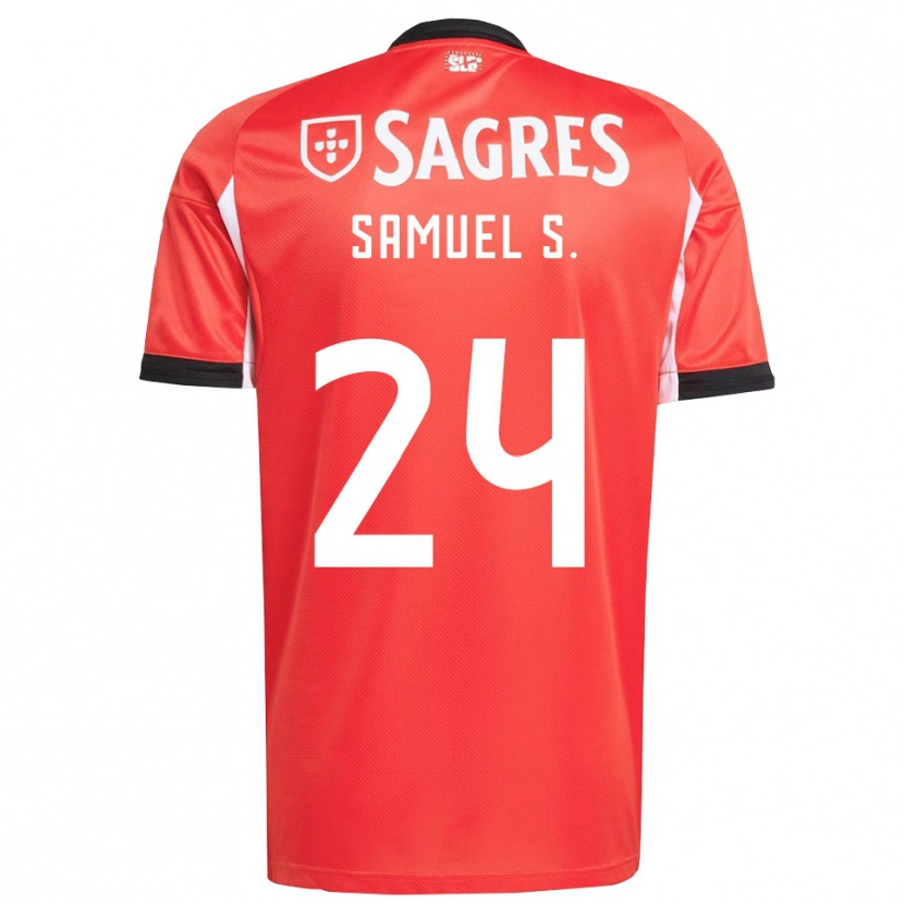 Danxen Herren Samuel Soares #24 Rot Weiß Heimtrikot Trikot 2025/26 T-Shirt