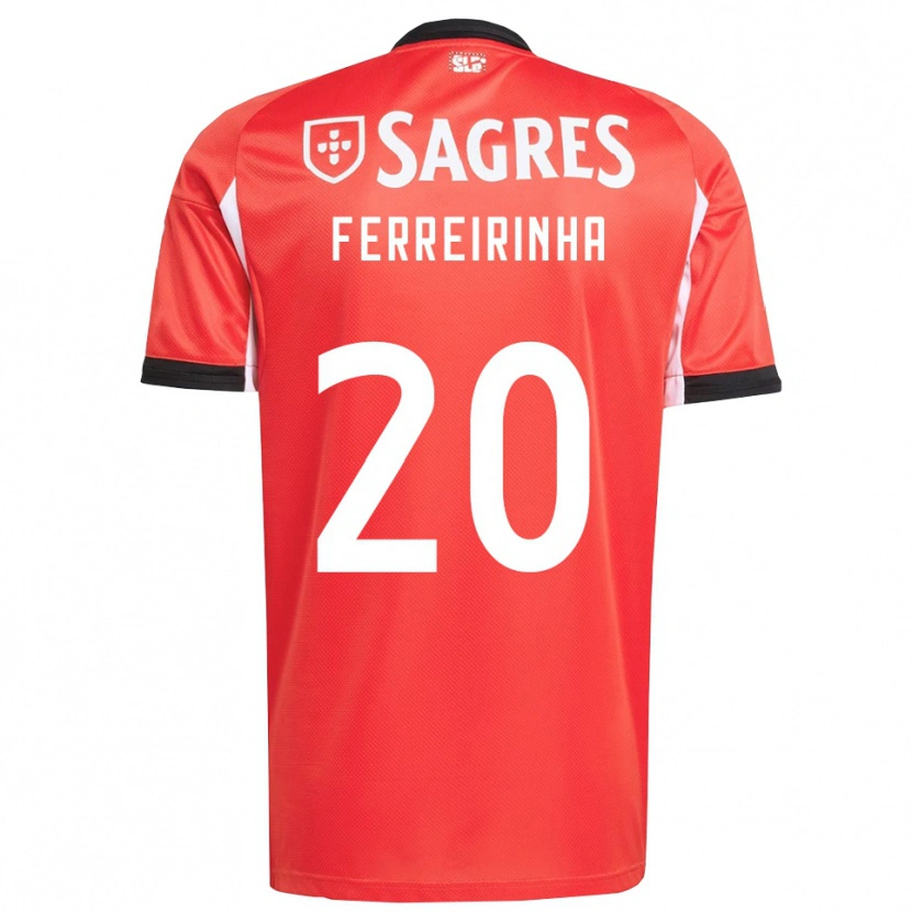 Danxen Herren Afonso Ferreirinha #20 Rot Weiß Heimtrikot Trikot 2025/26 T-Shirt