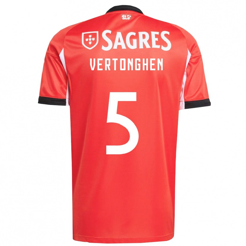 Danxen Herren Jan Vertonghen #5 Rot Weiß Heimtrikot Trikot 2025/26 T-Shirt