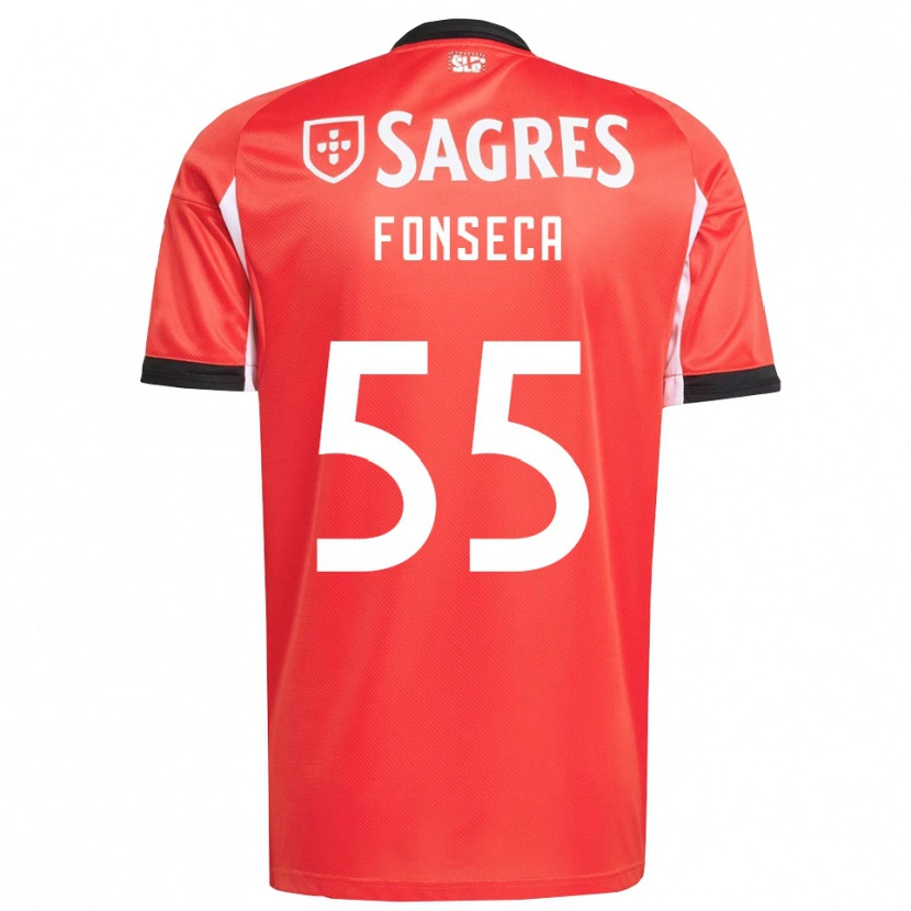 Danxen Herren João Fonseca #55 Rot Weiß Heimtrikot Trikot 2025/26 T-Shirt