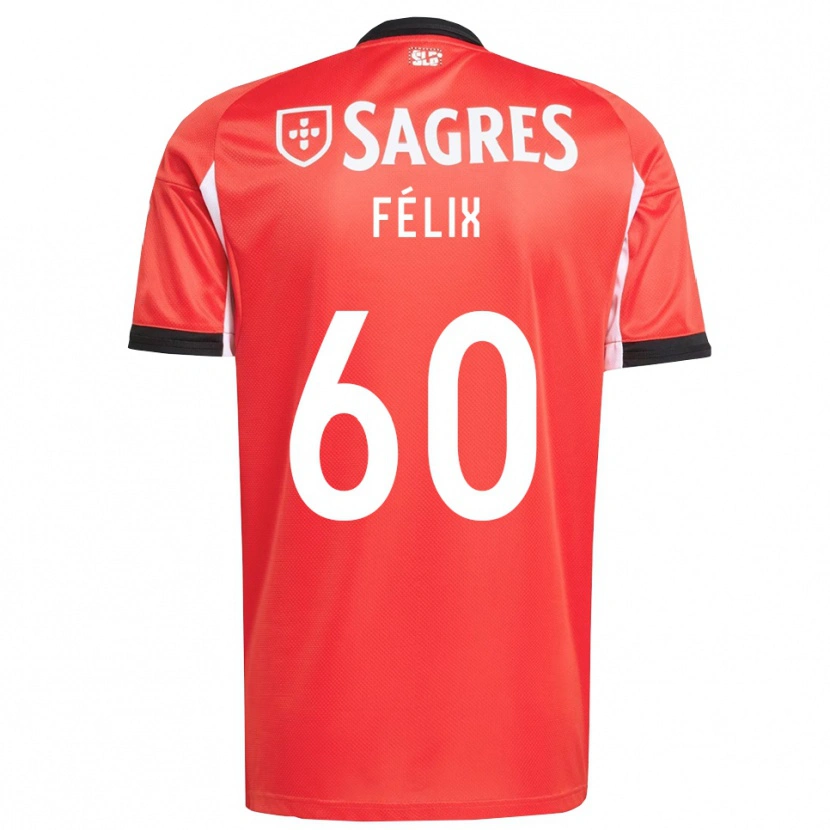 Danxen Herren Nuno Félix #60 Rot Weiß Heimtrikot Trikot 2025/26 T-Shirt