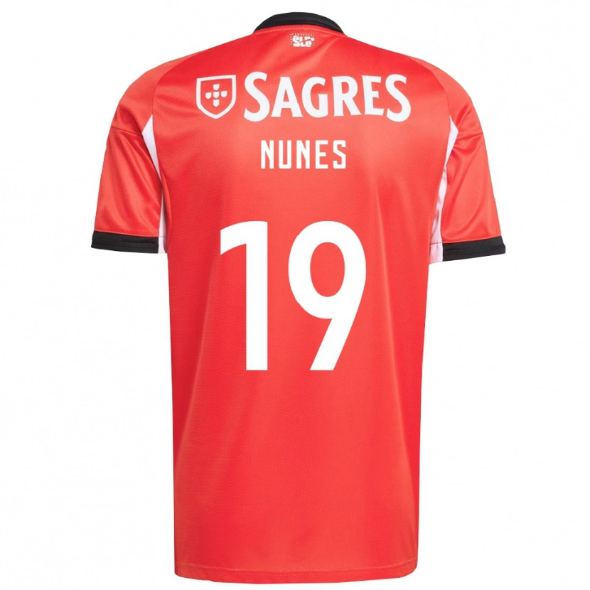Danxen Herren Bernardo Nunes #19 Rot Weiß Heimtrikot Trikot 2025/26 T-Shirt