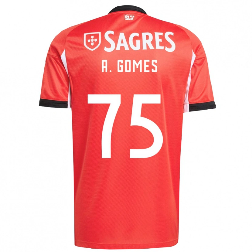 Danxen Herren André Gomes #75 Rot Weiß Heimtrikot Trikot 2025/26 T-Shirt