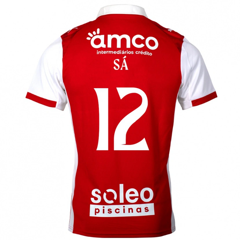 Danxen Herren Tiago Sá #12 Rot Weiß Heimtrikot Trikot 2025/26 T-Shirt