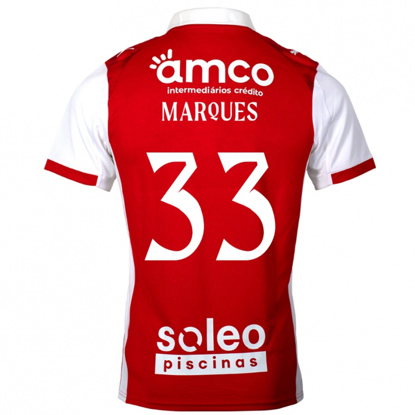 Danxen Herren João Marques #33 Rot Weiß Heimtrikot Trikot 2025/26 T-Shirt