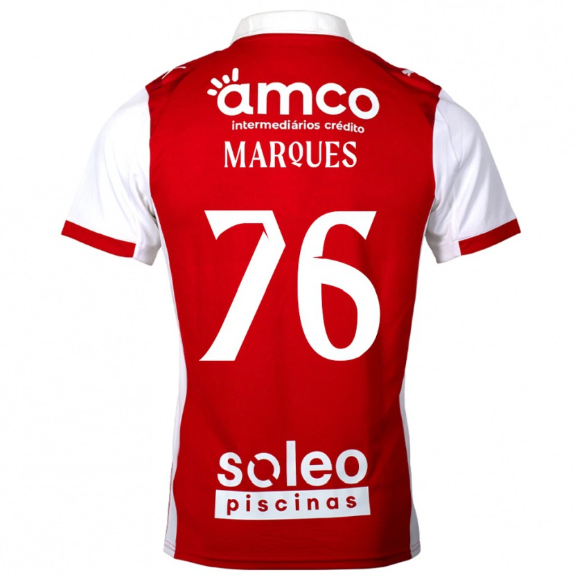 Danxen Herren Tomás Marques #76 Rot Weiß Heimtrikot Trikot 2025/26 T-Shirt
