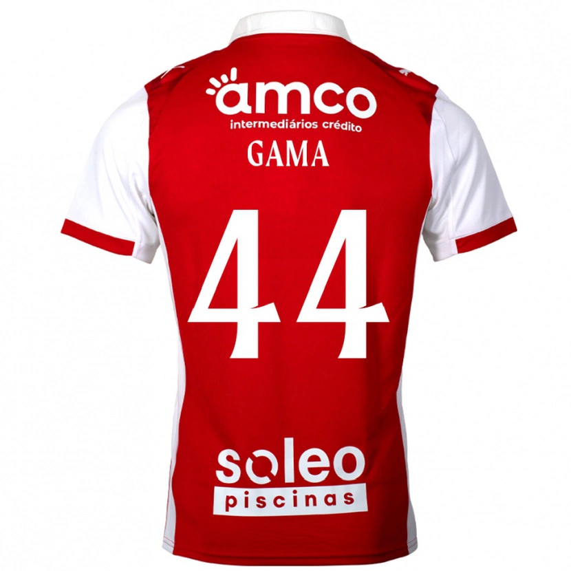 Danxen Herren Dinis Gama #44 Rot Weiß Heimtrikot Trikot 2025/26 T-Shirt