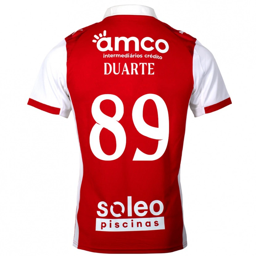 Danxen Herren Afonso Duarte #89 Rot Weiß Heimtrikot Trikot 2025/26 T-Shirt