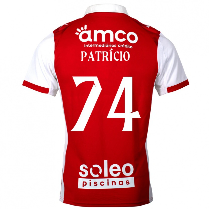 Danxen Herren Nuno Patrício #74 Rot Weiß Heimtrikot Trikot 2025/26 T-Shirt