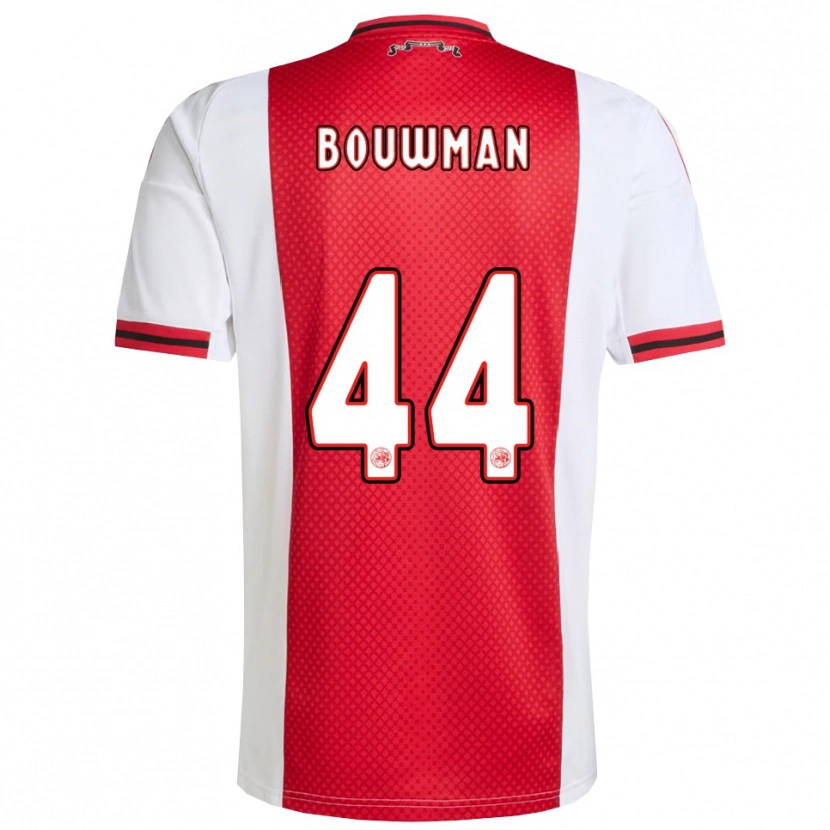 Danxen Herren Aaron Bouwman #44 Rot Weiß Heimtrikot Trikot 2025/26 T-Shirt
