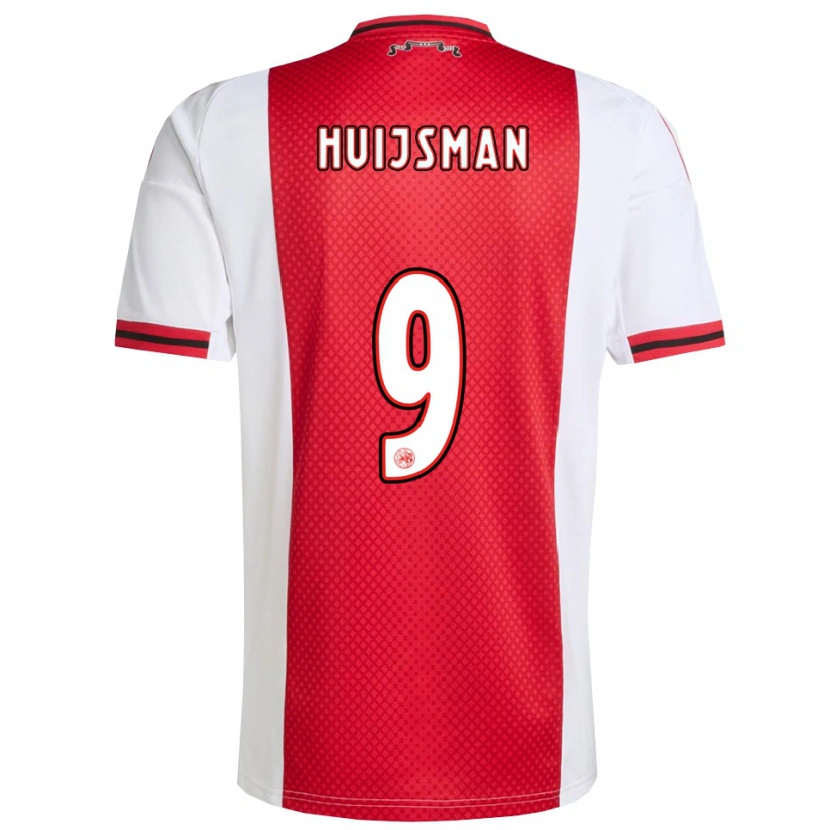 Danxen Herren Mitchi Huijsman #9 Rot Weiß Heimtrikot Trikot 2025/26 T-Shirt