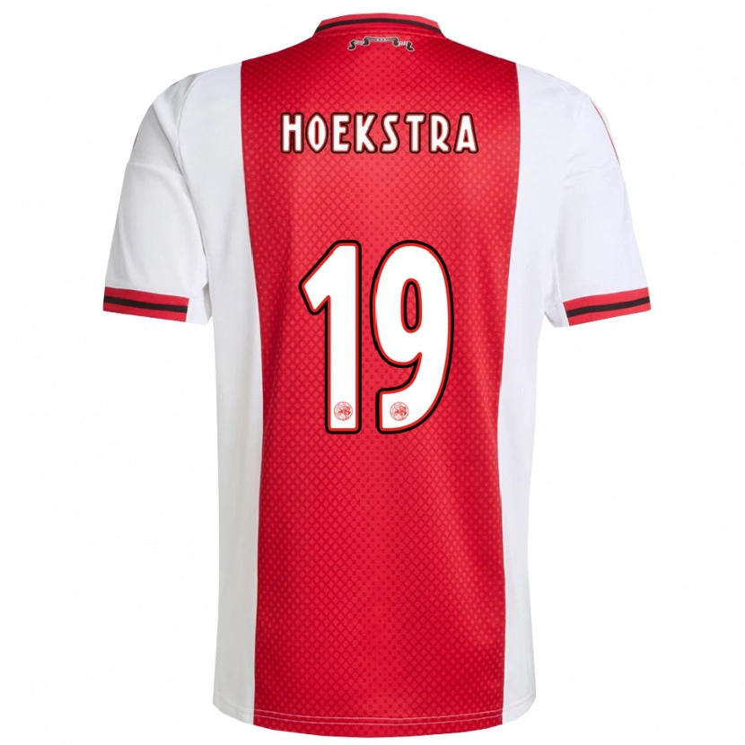 Danxen Herren Tiny Hoekstra #19 Rot Weiß Heimtrikot Trikot 2025/26 T-Shirt