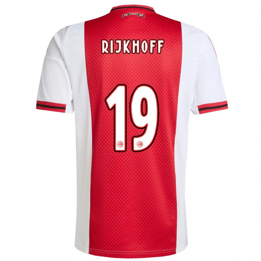 Danxen Herren Julian Rijkhoff #19 Rot Weiß Heimtrikot Trikot 2025/26 T-Shirt