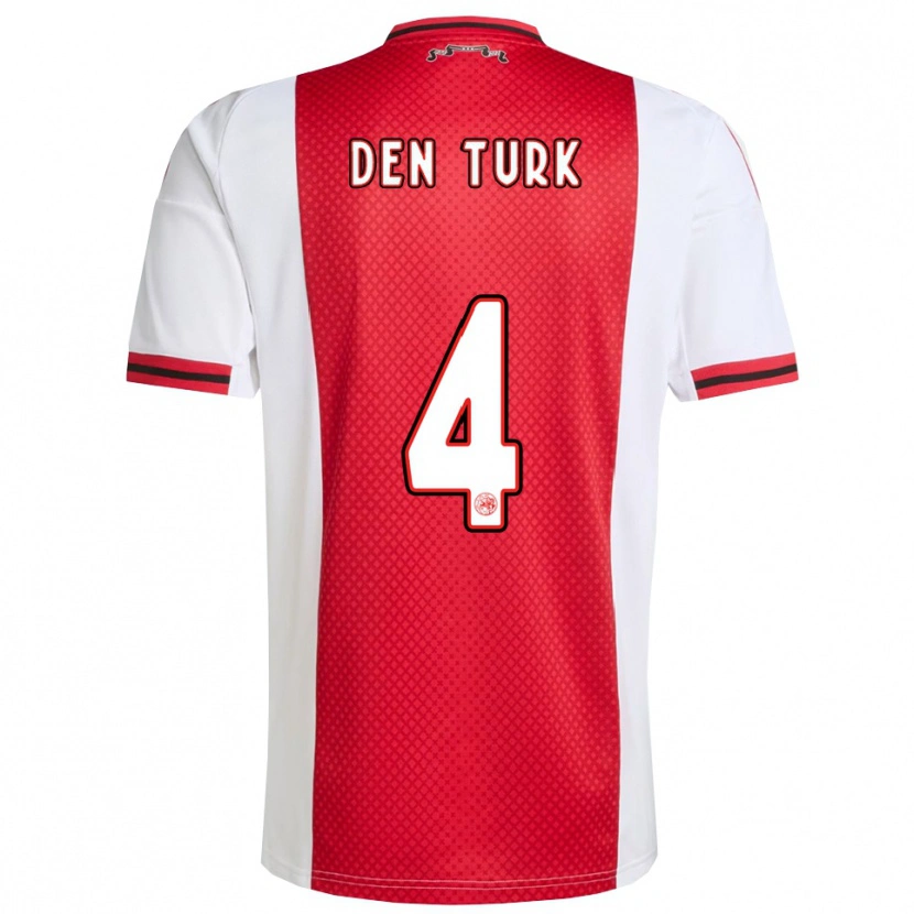 Danxen Herren Deau Den Turk #4 Rot Weiß Heimtrikot Trikot 2025/26 T-Shirt