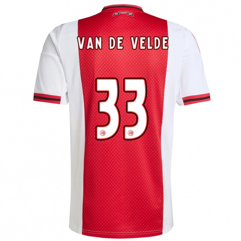 Danxen Herren Jonna Van De Velde #33 Rot Weiß Heimtrikot Trikot 2025/26 T-Shirt