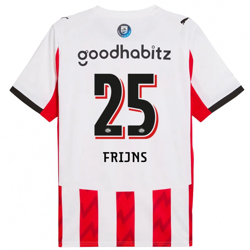 Danxen Herren Emma Frijns #25 Rot Weiß Heimtrikot Trikot 2025/26 T-Shirt