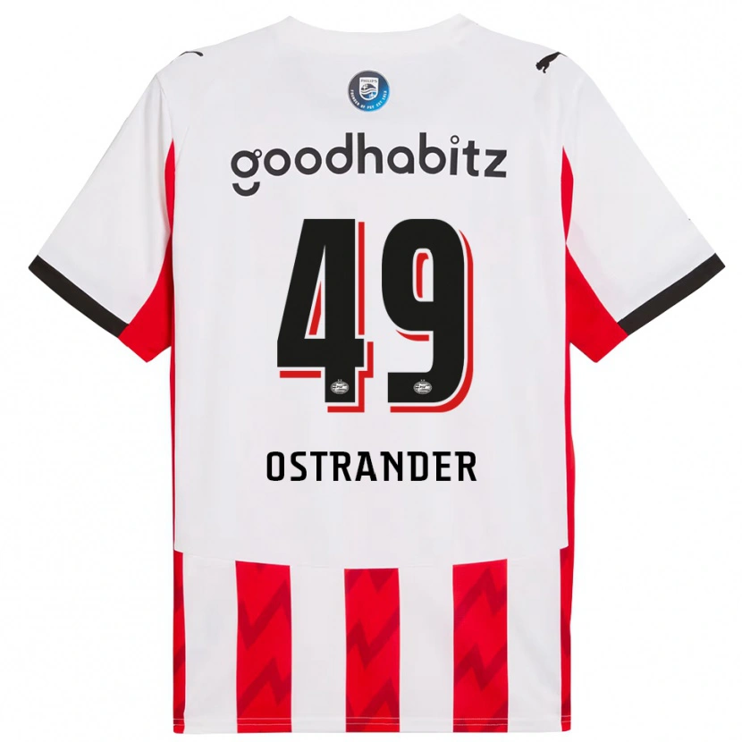 Danxen Herren William Ostrander #49 Rot Weiß Heimtrikot Trikot 2025/26 T-Shirt