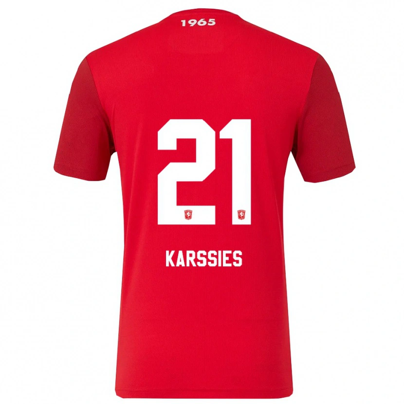 Danxen Herren Sam Karssies #21 Rot Weiß Heimtrikot Trikot 2025/26 T-Shirt