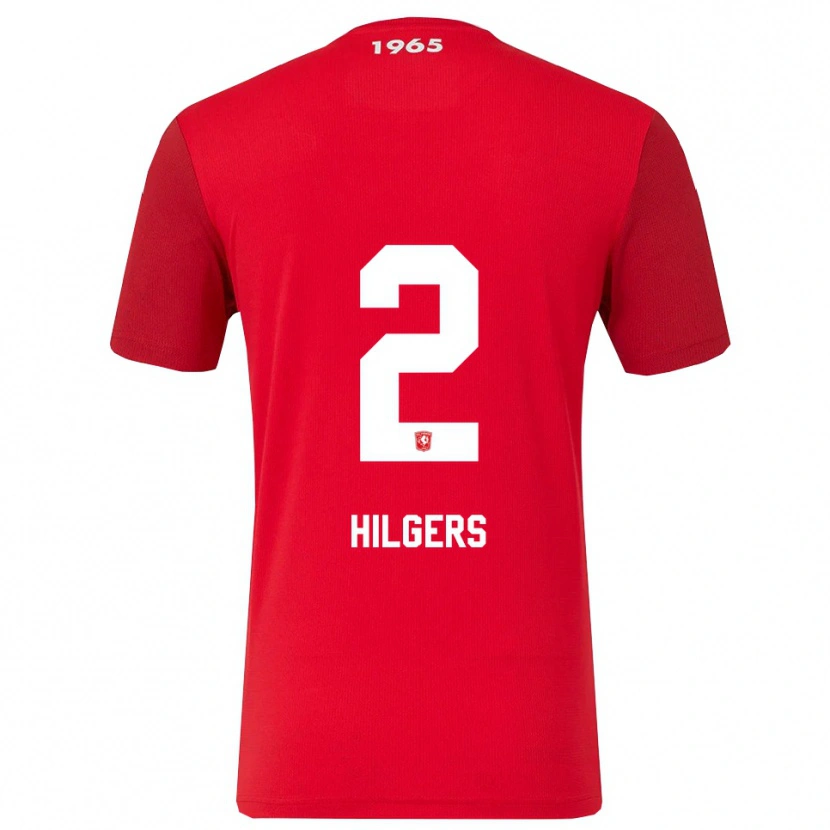Danxen Herren Mees Hilgers #2 Rot Weiß Heimtrikot Trikot 2025/26 T-Shirt