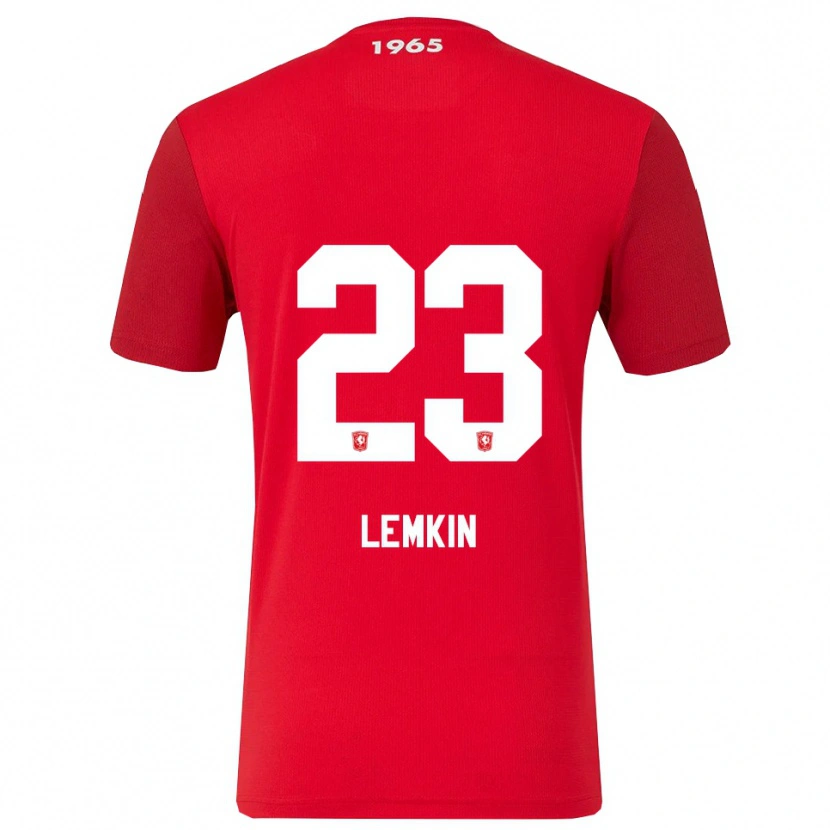 Danxen Herren Stav Lemkin #23 Rot Weiß Heimtrikot Trikot 2025/26 T-Shirt