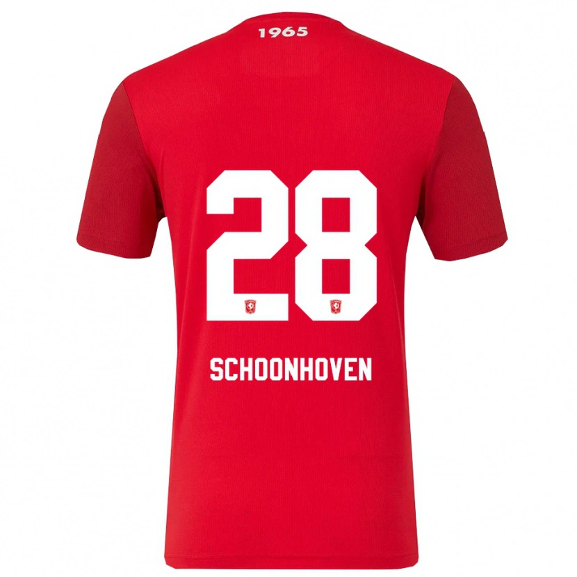 Danxen Herren Roman Schoonhoven #28 Rot Weiß Heimtrikot Trikot 2025/26 T-Shirt