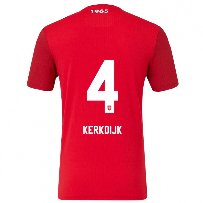 Danxen Herren Jesper Kerkdijk #4 Rot Weiß Heimtrikot Trikot 2025/26 T-Shirt