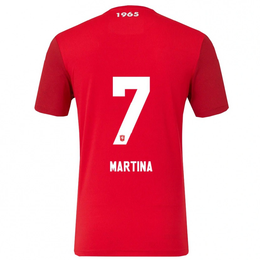 Danxen Herren Shi-Jon Martina #7 Rot Weiß Heimtrikot Trikot 2025/26 T-Shirt
