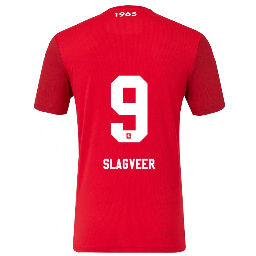 Danxen Herren Derrick Slagveer #9 Rot Weiß Heimtrikot Trikot 2025/26 T-Shirt