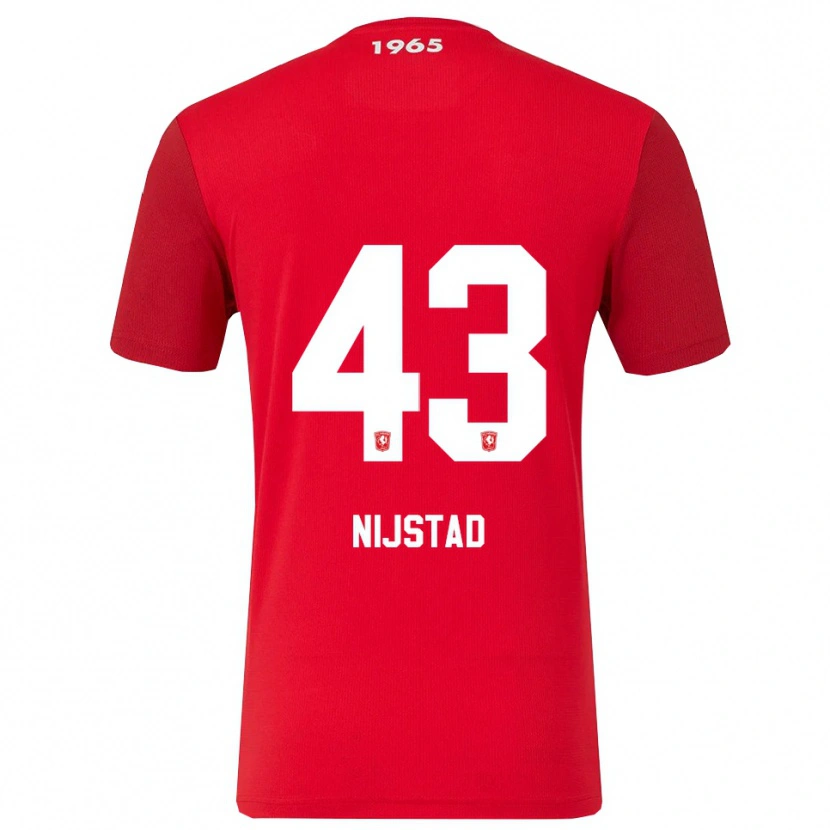 Danxen Herren Ruud Nijstad #43 Rot Weiß Heimtrikot Trikot 2025/26 T-Shirt
