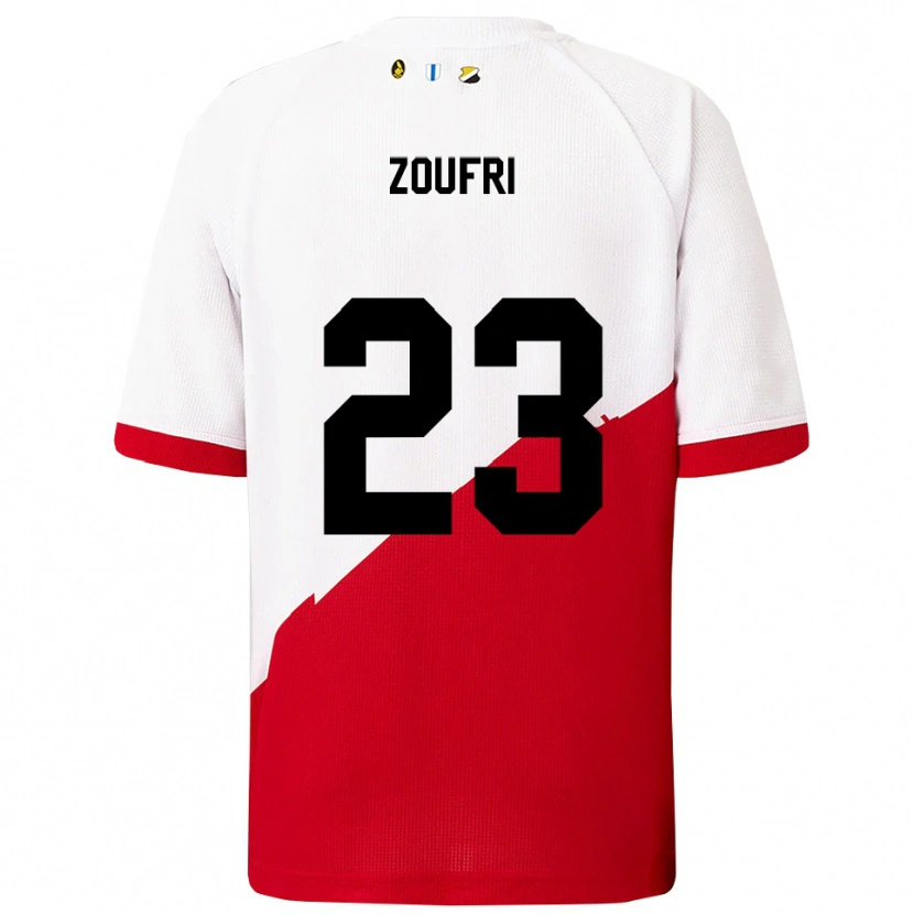 Danxen Herren Rayen Zoufri #23 Weiß Rot Heimtrikot Trikot 2025/26 T-Shirt