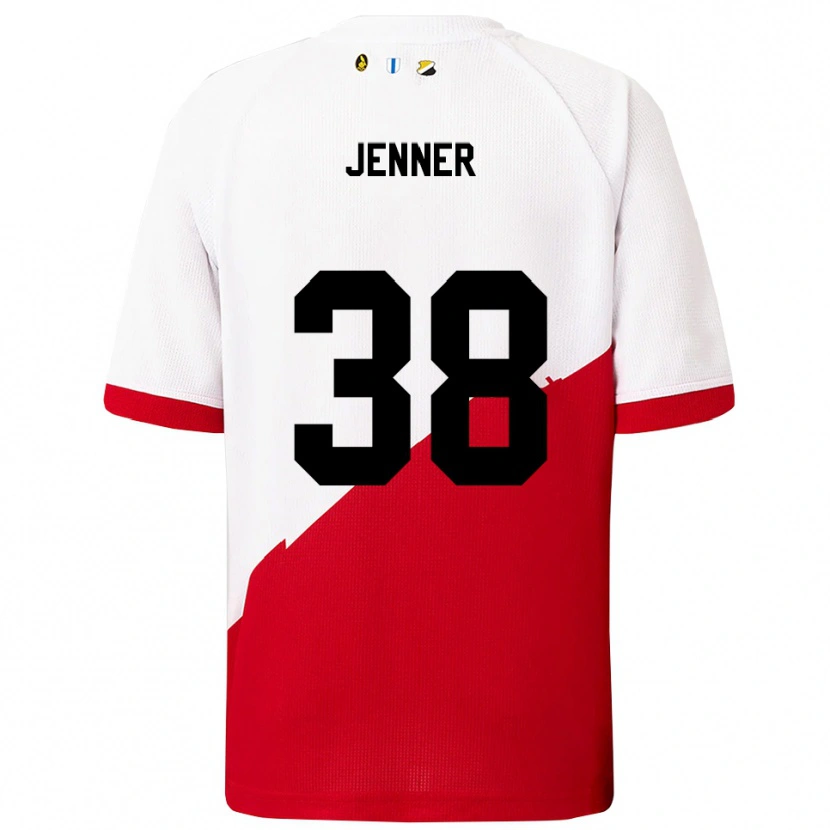 Danxen Herren Ivar Jenner #38 Weiß Rot Heimtrikot Trikot 2025/26 T-Shirt