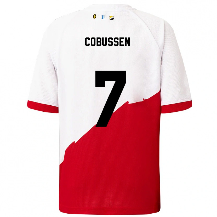 Danxen Herren Sophie Cobussen #7 Weiß Rot Heimtrikot Trikot 2025/26 T-Shirt