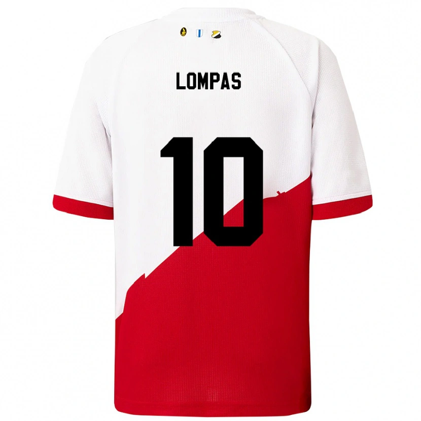 Danxen Herren Maximos Lompas #10 Weiß Rot Heimtrikot Trikot 2025/26 T-Shirt