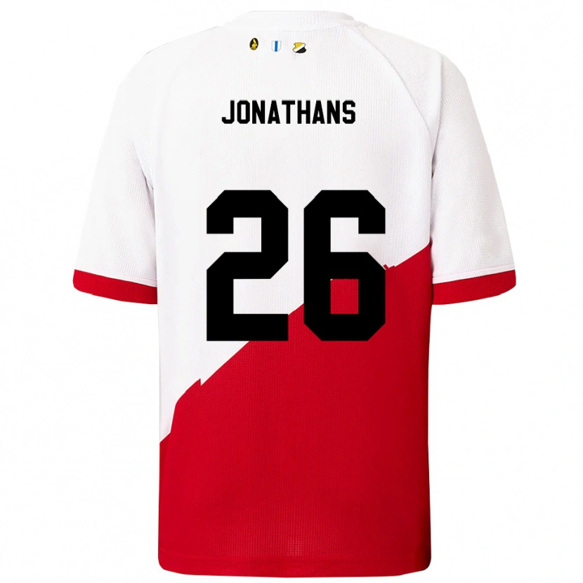 Danxen Herren Miliano Jonathans #26 Weiß Rot Heimtrikot Trikot 2025/26 T-Shirt