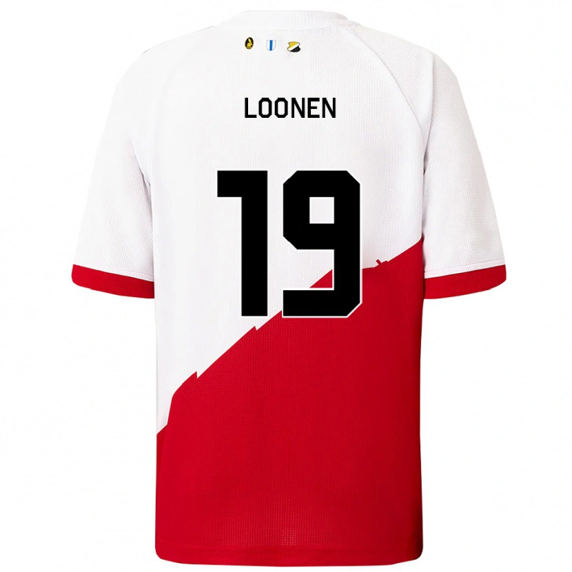 Danxen Herren Lobke Loonen #19 Weiß Rot Heimtrikot Trikot 2025/26 T-Shirt