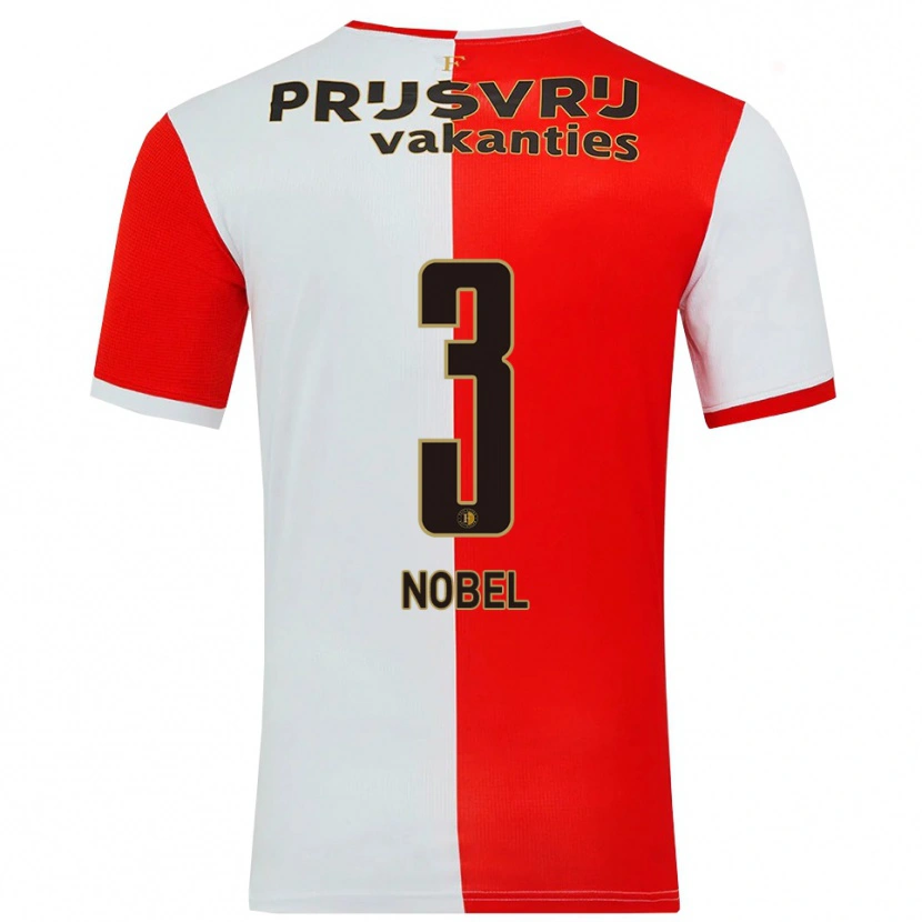 Danxen Herren Sem Nobel #3 Rot Weiß Heimtrikot Trikot 2025/26 T-Shirt